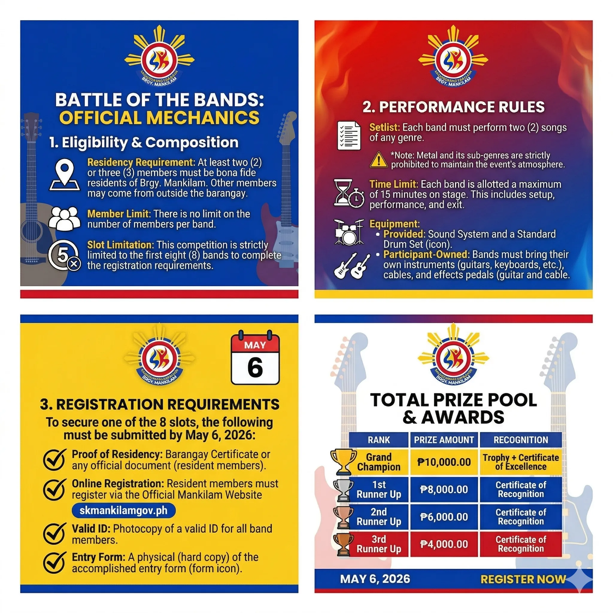 30th Araw ng Mankilam - Battle of the Bands Competition